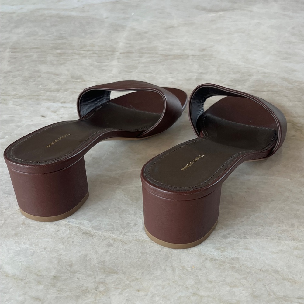 NWOT Mansur Gavriel burgundy leather mule size 39. - Picture 4 of 5